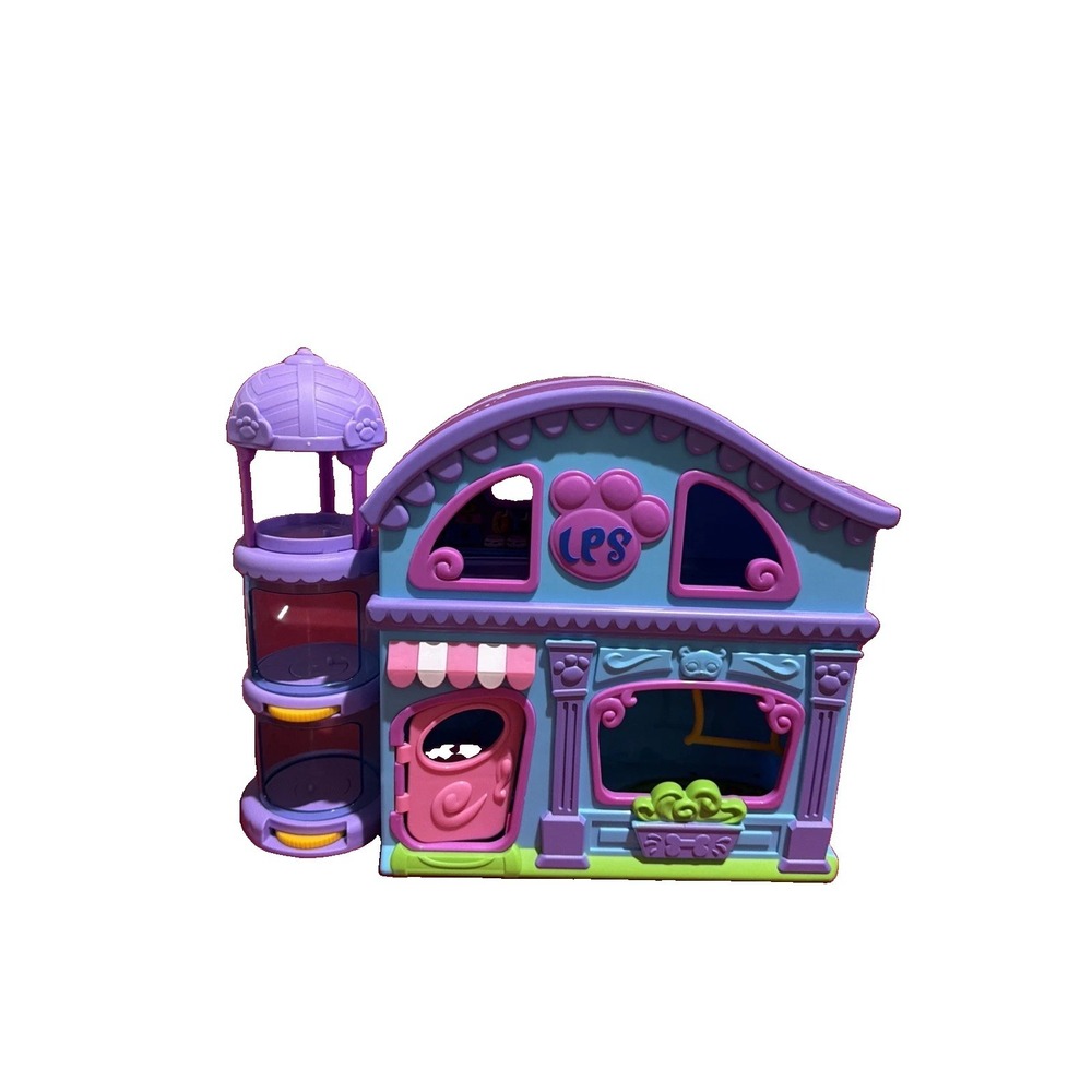 Littlest Pet Shop House Casa Deluxe Playset Only Purple Blue Pink LPS 2024